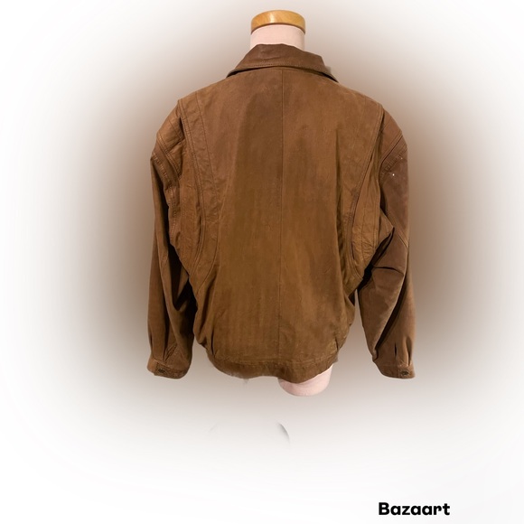 Vintage 1970’s Suede Bomber Jacket - Picture 3 of 9